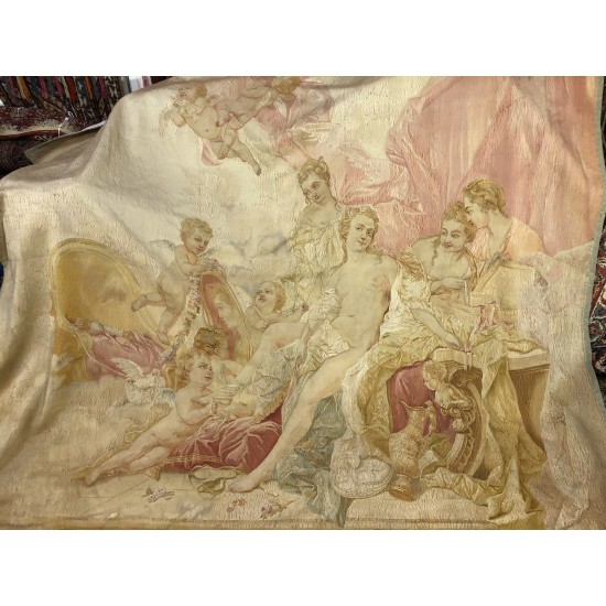 Authentic 18th/ 19th Century Tapestry Cherubim Angels