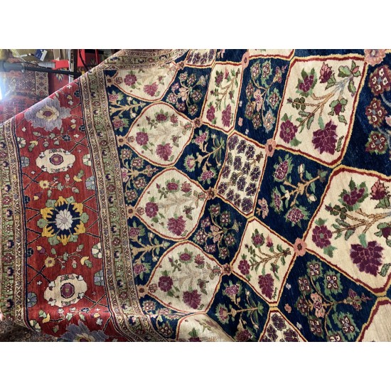 Authentic late 19 century antique Kurdish rug  varamin masterpiece