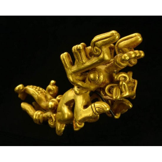 11450. Tolima Gold Zoomorphic Transformation Figure