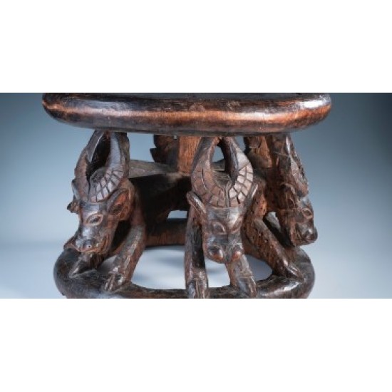 Large Prestige Stool  Bamelike Cameroon