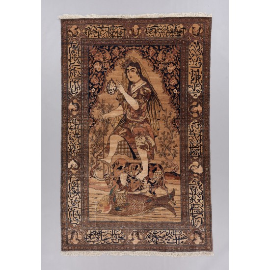 Isfahan pictorial rug