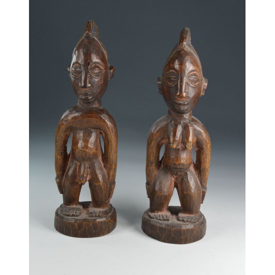 Ibeji figures from Gbongan region Nigeria