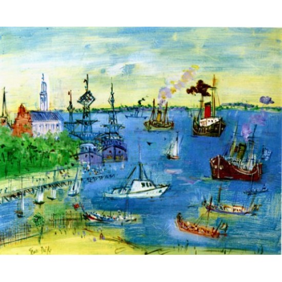 Jean Dufy, “Le Port de Copenhague,