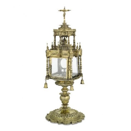 SPANISH SILVER-GILT MONSTRANCE, 16TH-CENTURY