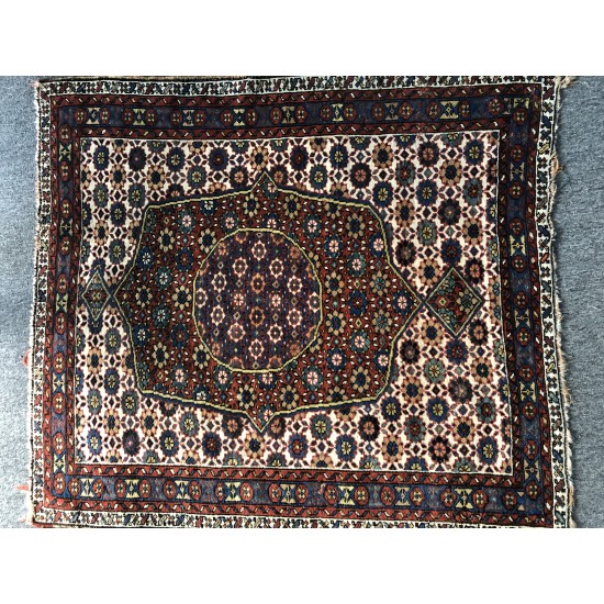 Antique Kurdish rug rare mystical find